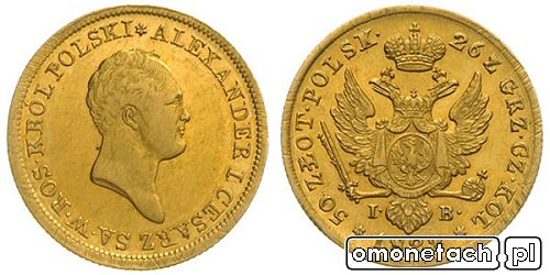50 złotych 1822, Królestwo Polskie - Aleksander I